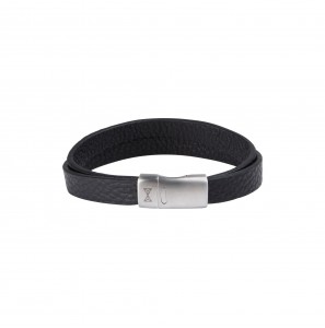 Aze Juwels armband Vintage Double Belt Black 19.5 cm - 3221401