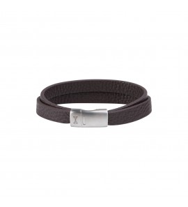 Aze Juwels armband Vintage Double Belt Brown 21 cm - 3221402