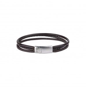 Aze Juwels armband Dainty Three String Brown 21 cm - 3221403