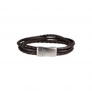 Aze Juwels armband Iron Four String Brown 21 cm - 3221439