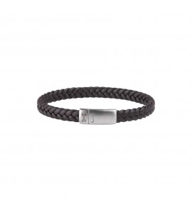 Aze Juwels armband Single Flat String Brown 19.5 cm - 3221443