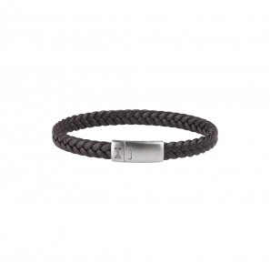Aze Juwels armband Single Flat String Brown 19.5 cm - 3221443