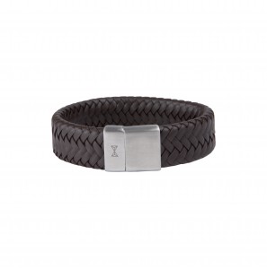 Aze Juwels armband Vast Iron Jack Brown 21 cm - 3221445