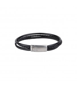 Aze Juwels armband Dainty Three String Black 21 cm - 3221447