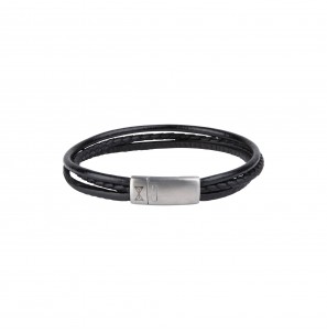 Aze Juwels armband Dainty Three String Black 21 cm - 3221447
