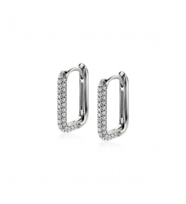 Zinzi zlv. klapcreolen rechthoek zirc. pave 15x2 mm - 3221462
