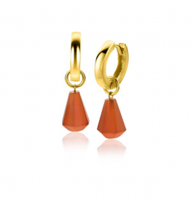 ZINZI zlv. creoolhangers pegel rood gg.verg. - 3221494