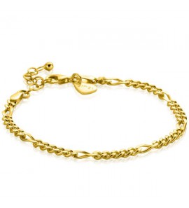 Zinzi zlv. armband figaro schakel 3.5 mm  gg.verg. - 3221520