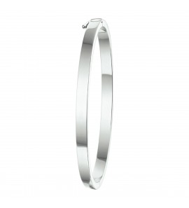 Zilveren slavenarmband RH 4 mm met scharniersluiting 56 mm - 3221569