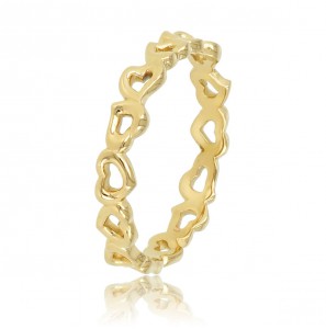 My Bendel Picolo ring met hartjes double mt 17 - 3221580