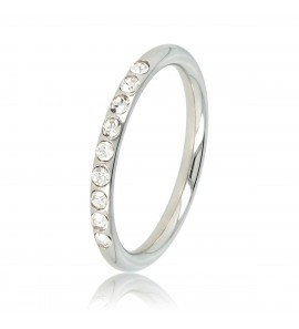 My Bendel Picolo ring met crystal zilver mt 16 - 3221586