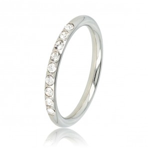 My Bendel Picolo ring met crystal zilver mt 16 - 3221586