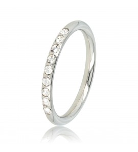 My Bendel Picolo ring met crystal zilver mt 17 - 3221587