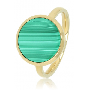 My Bendel Vita ring met groene malachiet goud mt 18 - 3221638