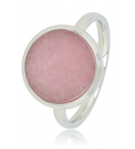 My Bendel Vita ring met roze rhodeniet zilver mt 16 - 3221644