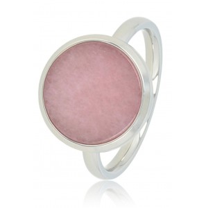 My Bendel Vita ring met roze rhodeniet zilver mt 19 - 3221647