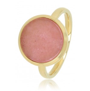 My Bendel Vita ring met roze rhodeniet goud mt 19 - 3221651