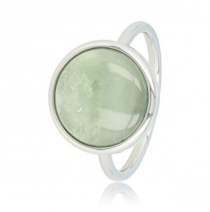 My Bendel Vita ring met groene flourite zilver mt. 18 - 3221654