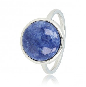 My Bendel Vita ring met lapiz Lazuli zilver mt. 17 - 3221661