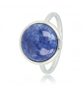 My Bendel Vita ring met lapiz Lazuli zilver mt. 19 - 3221663