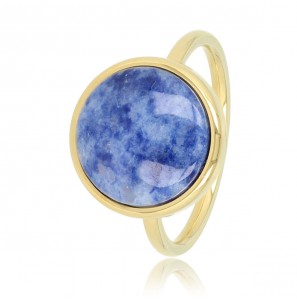 My Bendel Vita ring met lapiz Lazuli goud mt. 16 - 3221664