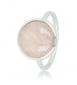 My Bendel Vita ring met rozenkwarts zilver mt. 16 - 3221668