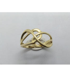 Goud dames ring fantasie mt. 17 - 3221844