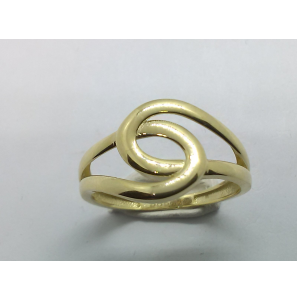 Goud dames ring fantasie mt. 17 - 3221851