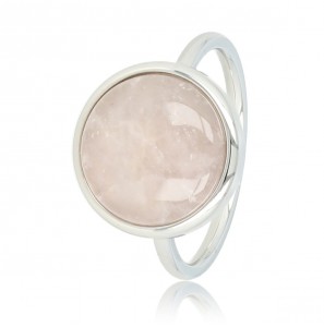 My Bendel Vita ring met rozenkwarts zilver mt. 17 - 3221669