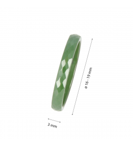 My Bendel Godina ring keramiek groen mt. 18 - 3221696