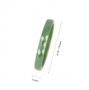 My Bendel Godina ring keramiek groen mt. 18 - 3221696