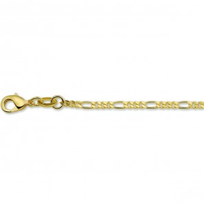 Double collier figaro 2.3 mm 50 cm. - 3221823