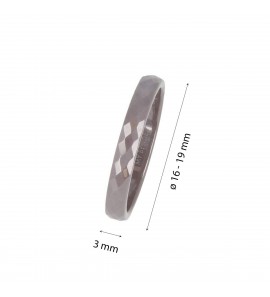 My Bendel Godina ring keramiek grijs mt. 17 - 3221708
