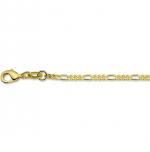 Double collier figaro 2.3 mm 45 cm. - 3221822