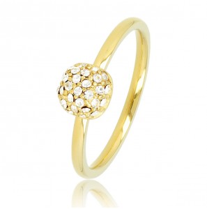 My Bendel Picolo ring met zirkonia's goud mt. 16 - 3221751