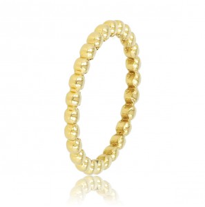 My Bendel Picolo ring met bolletjes goud mt. 17 - 3221768