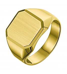 Goud heren ring VK achtkant 13x13 - 3221901