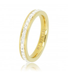 My Bendel Picolo ring rondop steentjes goud mt. 18 - 3221797