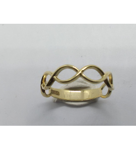 Goud dames ring fantasie mt. 17¢ - 3221839