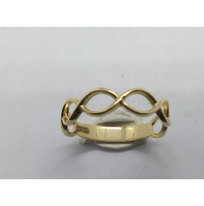 Goud dames ring fantasie mt. 17¢ - 3221839
