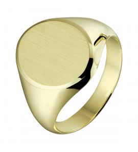 Goud heren ring ovaal 14.5x13 mm mt. 22ƒ? - 3221903
