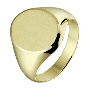 Goud heren ring ovaal 14.5x13 mm mt. 22ƒ? - 3221903