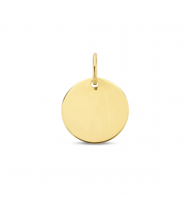 Goud graveerplaat rond 18 mm - 3221962