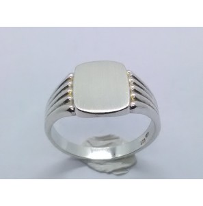 Zilver herenring stomphoek 10x13 mm mt. 18 - 3222312