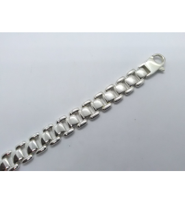 Zilver armband fantasie schakels 11 mm 19 cm - 3222129
