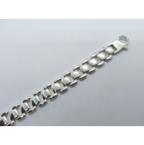Zilver armband fantasie schakels 11 mm 19 cm - 3222129