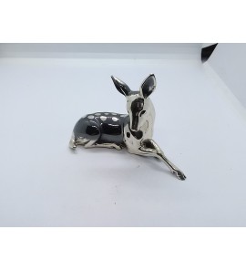 Zilver miniatuur Hert 70 x 50 mm - 20397