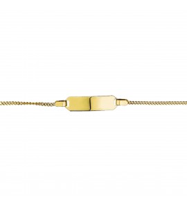 9 krt. plaat armbandje grmt. 9-11 cm - 3222976