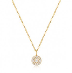 Ania Haie Disc Pendent Nacklace M GP 40-45 cm - 3222985