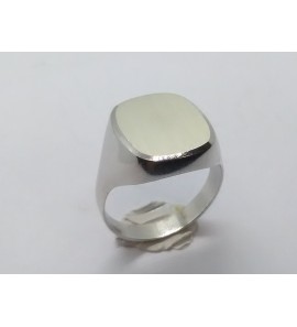 Zilver herenring stomphoek 16x12 mm mt. 19½ - 3222348
